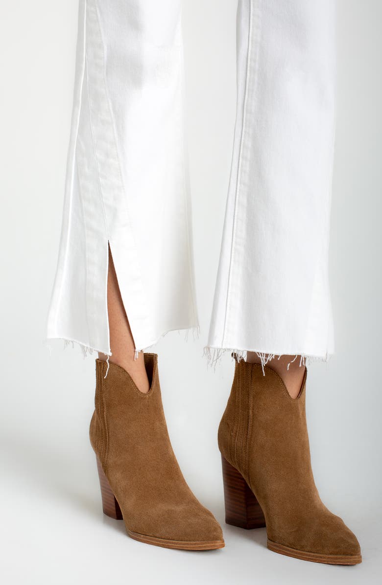 Liverpool Los Angeles Hannah Raw Split Hem Crop Flare Jeans, Alternate, color, 