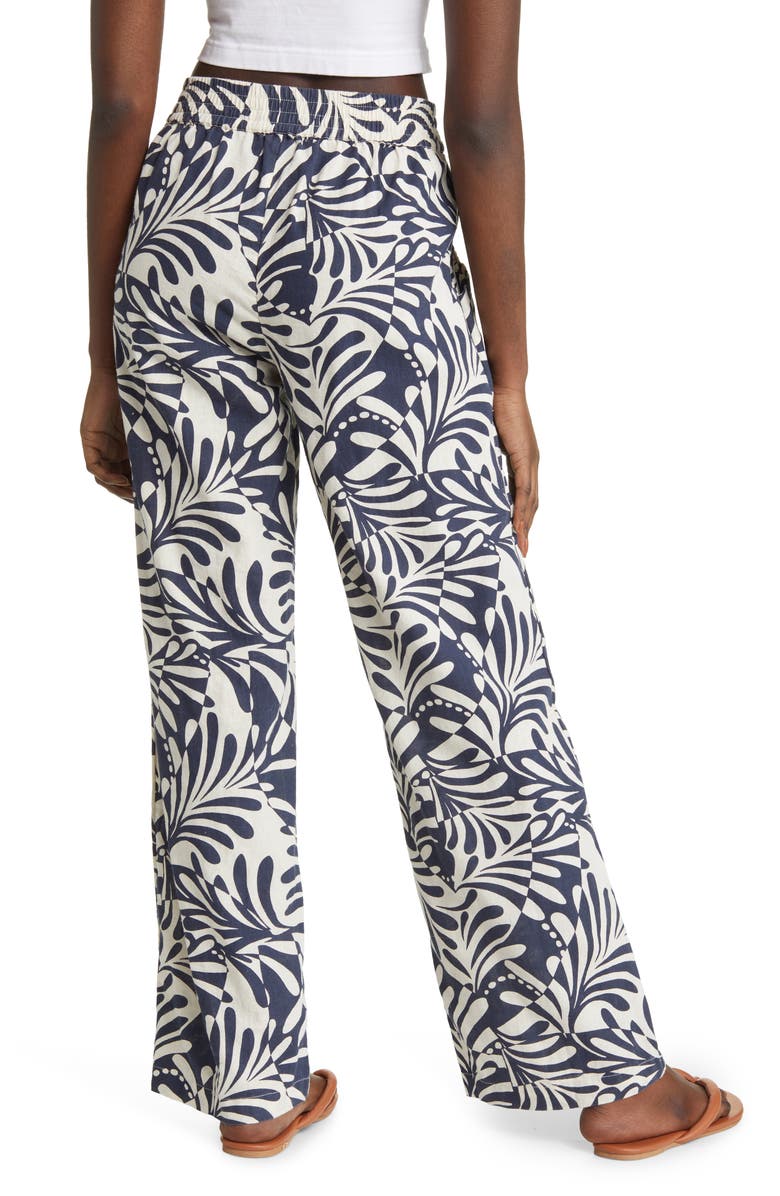 Rip Curl Afterglow Wide Leg Cotton Pants, Alternate, color, 