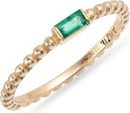 Anzie Emerald Dew Drop Ring