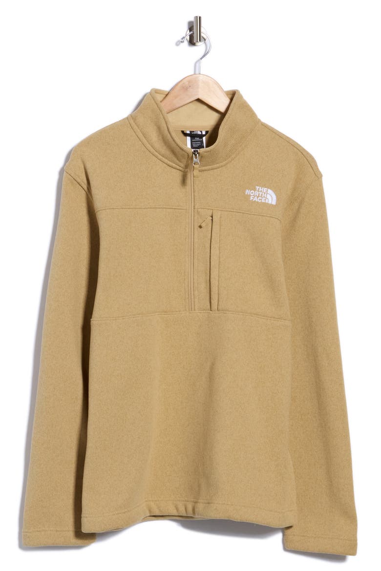 Gordon Lyons Quarter Zip Pullover, Main, color, KHAKI STONE HEATHER