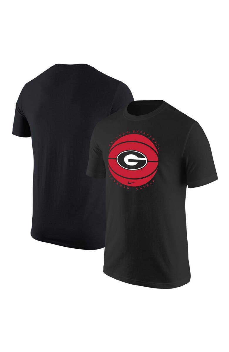 Nike Men's Nike Black Georgia Bulldogs Basketball Logo T-Shirt, Main, color, 