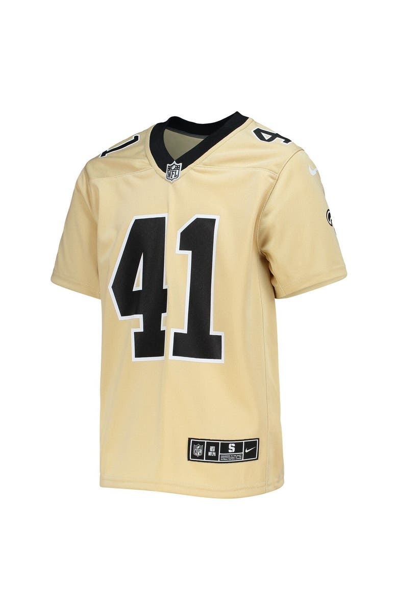 Nike Youth Nike Alvin Kamara Gold New Orleans Saints Inverted Team Game Jersey, Alternate, color, Gold