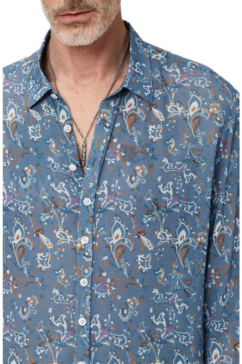 Bucks Button-Up Shirt, Alternate, color, STEEL BLUE