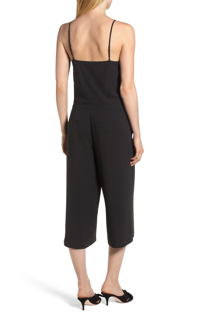 1.STATE Spaghetti Strap Culotte Jumpsuit, Alternate, color, 