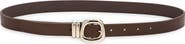 NORDSTROM RACK Faux Leather Double Keeper Belt
