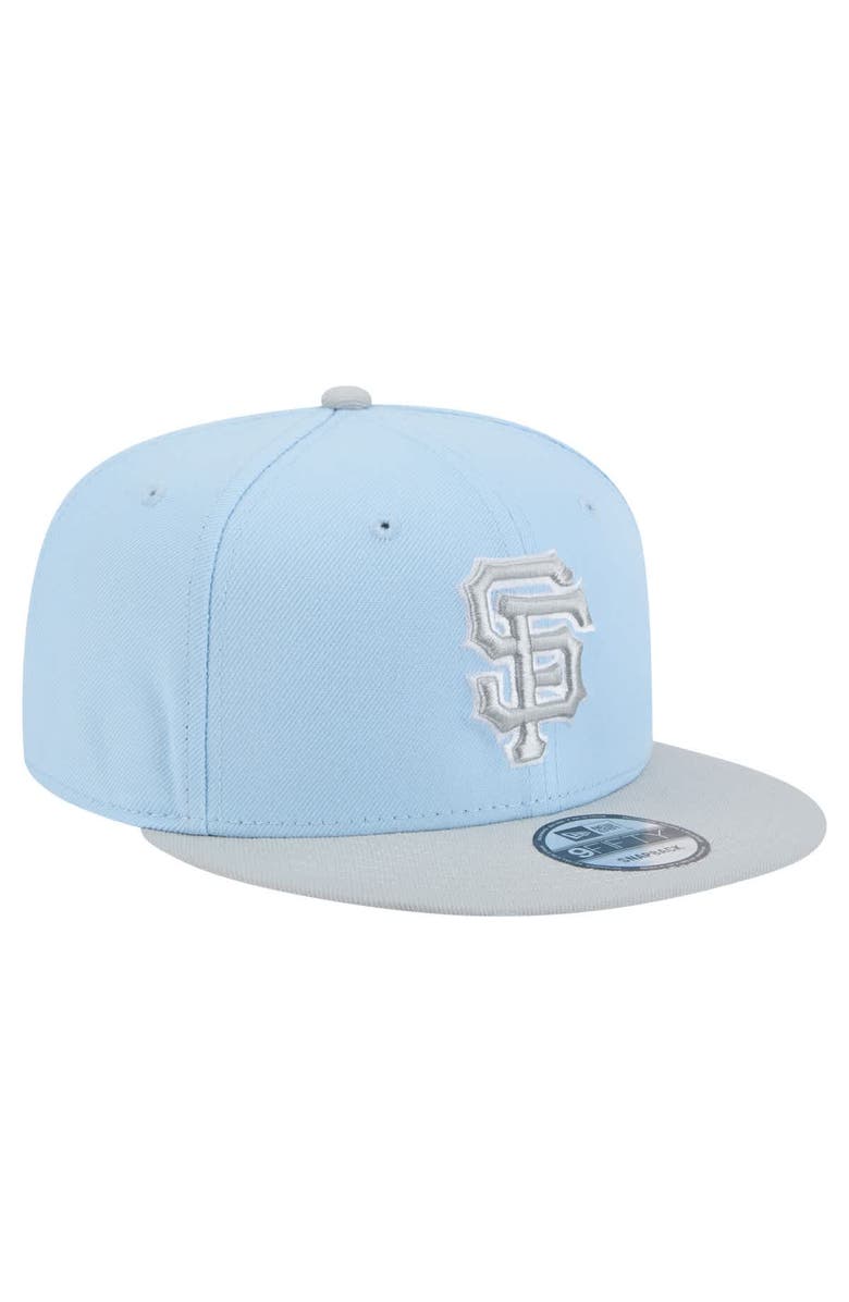 New Era Man's New Era Light Blue/Gray San Francisco Giants 2-Tone Color Pack 9FIFTY Snapback Hat, Alternate, color, 