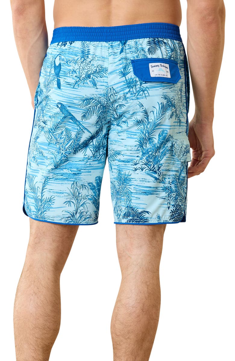 Tommy Bahama Baja Birds Eye View Board Shorts, Alternate, color, 