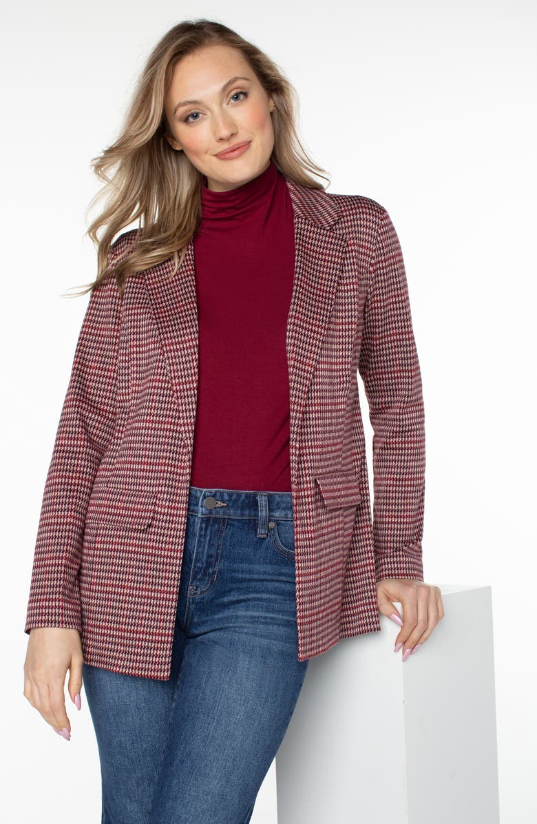 Liverpool Los Angeles Houndstooth Knit Blazer, Alternate, color,