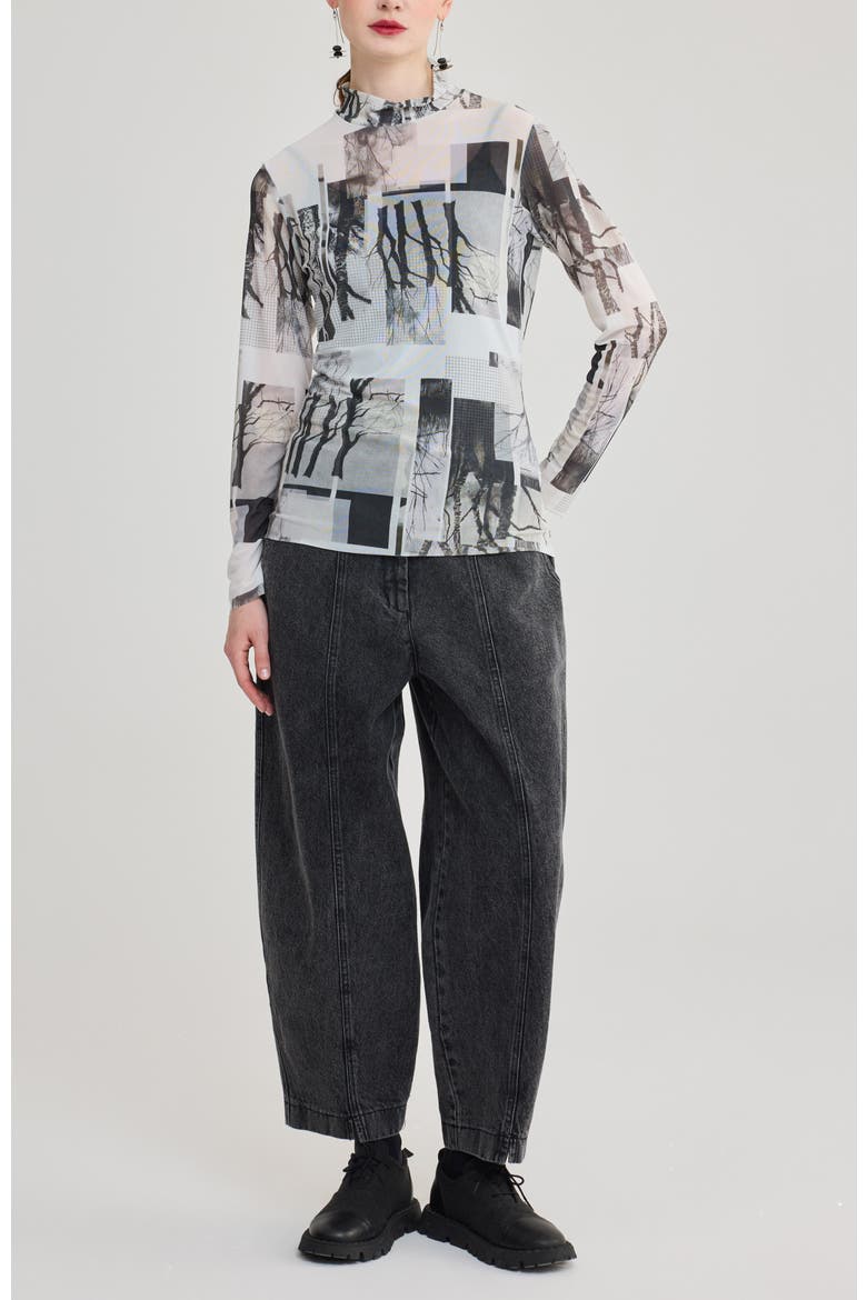 Liv Cocoon Denim Jeans, Alternate, color, Black