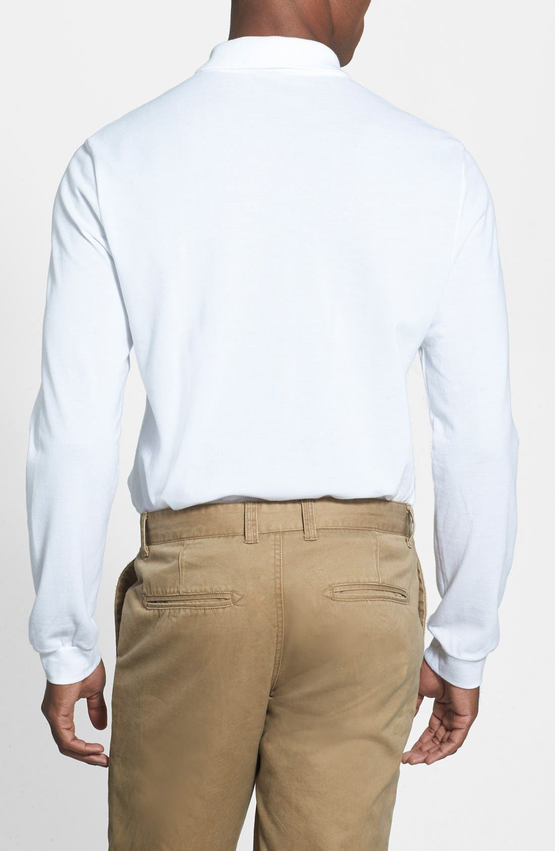 Regular Fit Long Sleeve Pique Polo - image 4