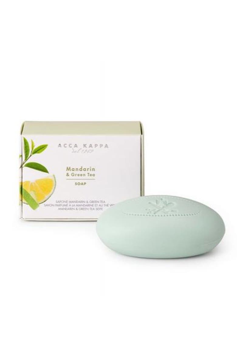 Mandarin & Green Tea Soap, Main, color, White