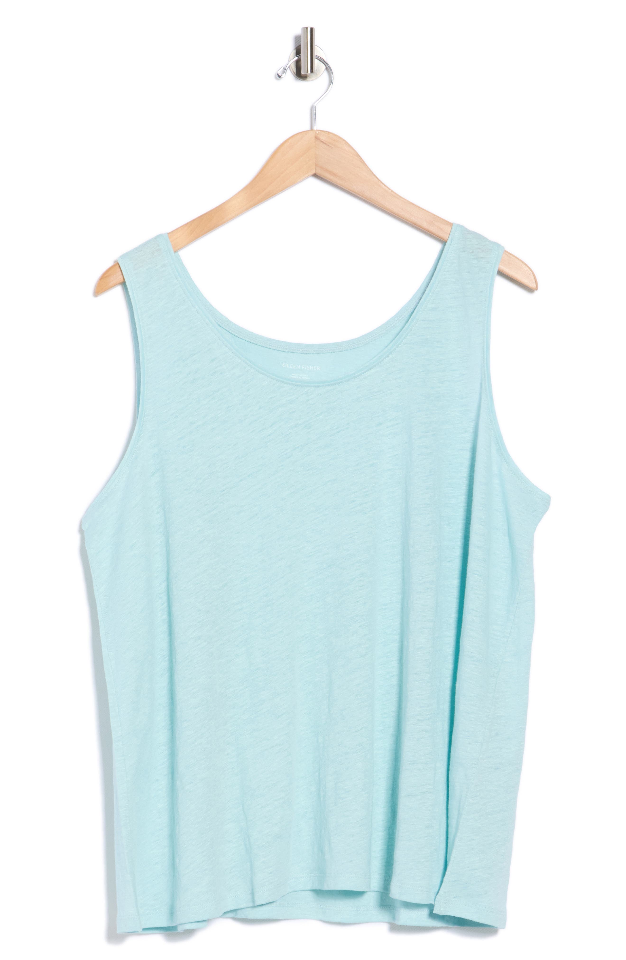 Eileen Fisher Scoop Neck Organic Linen Tank