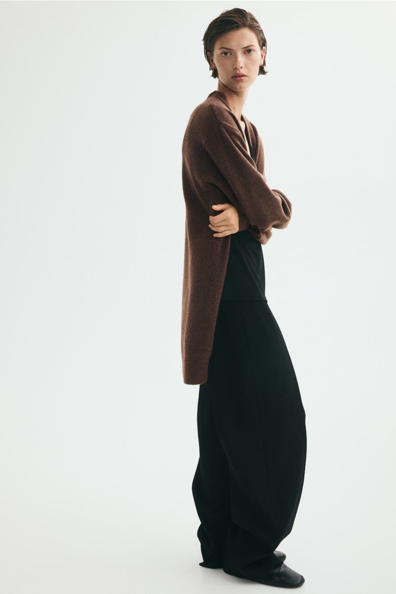 Long Cardigan, Alternate, color, Dark taupe