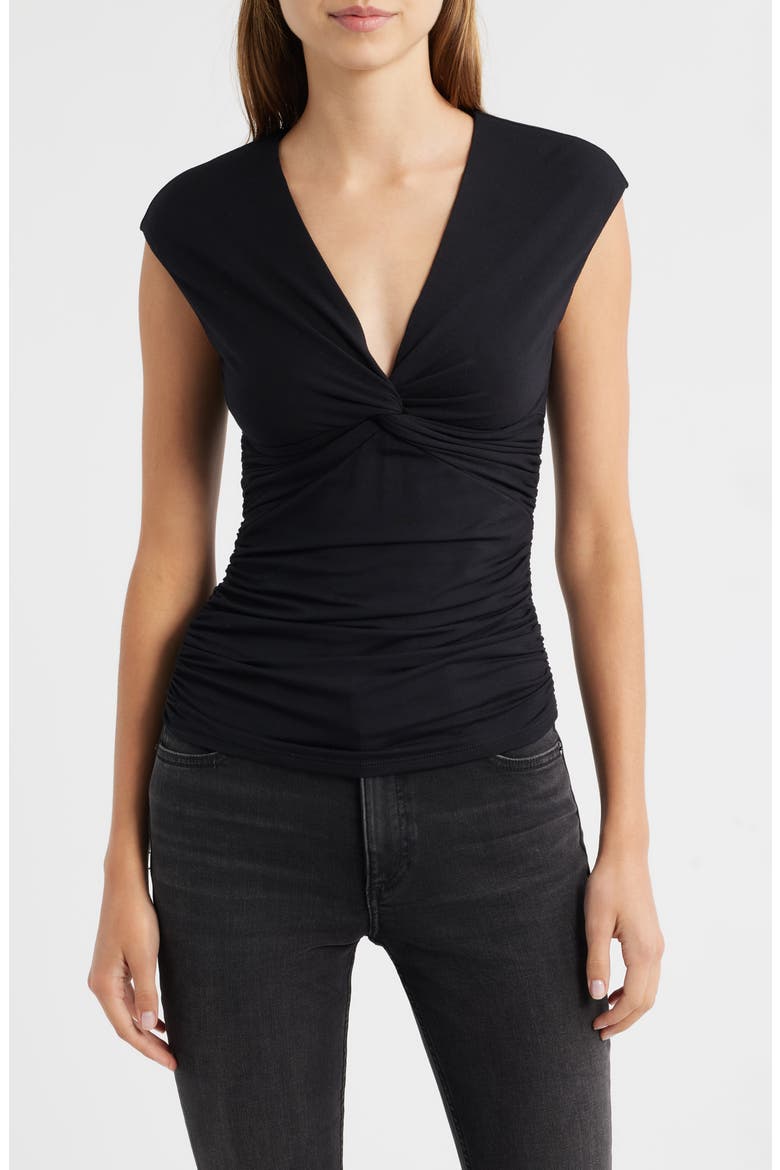 Luca Twist Front Top, Main, color, BLACK