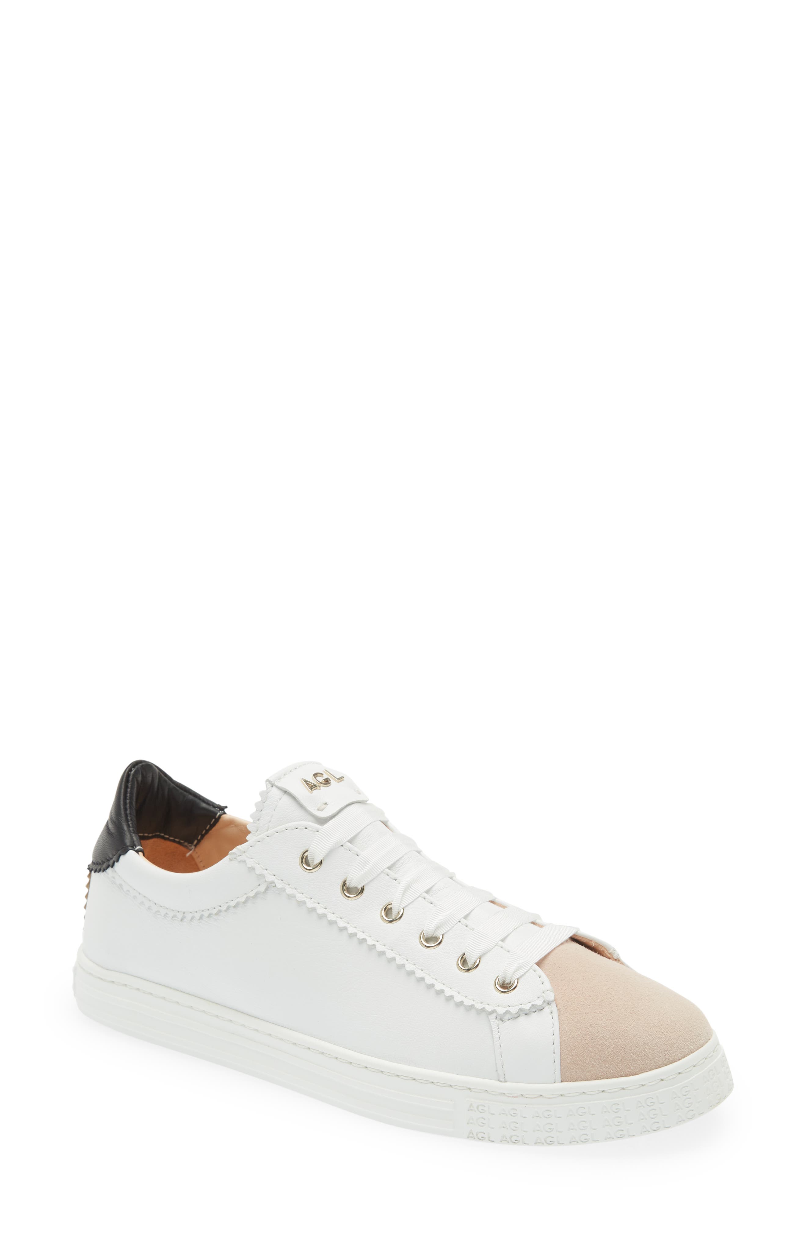 AGL Sade Sneaker, Main, color, White W/ Black