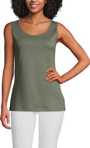 Lands' End Cotton Tank Top