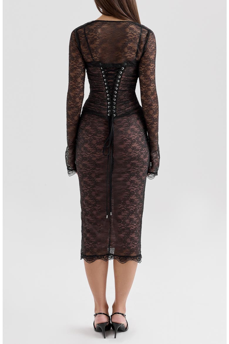 lace midi dress nordstrom rack Lace Ladies Fit And Flare Midi Dresses Lush Lace Trim Fit Flare Midi Dress Nordstromrack