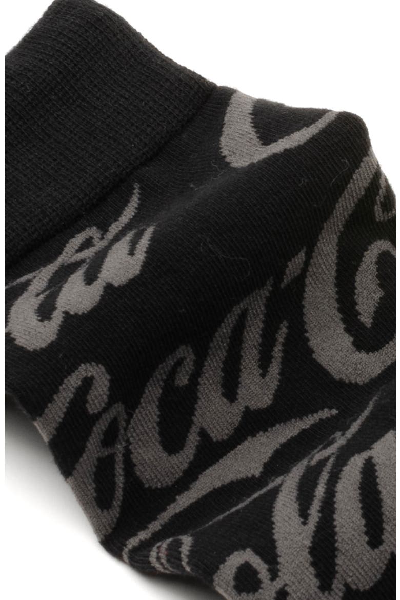 Coke Crew Socks, Alternate, color, BLACK