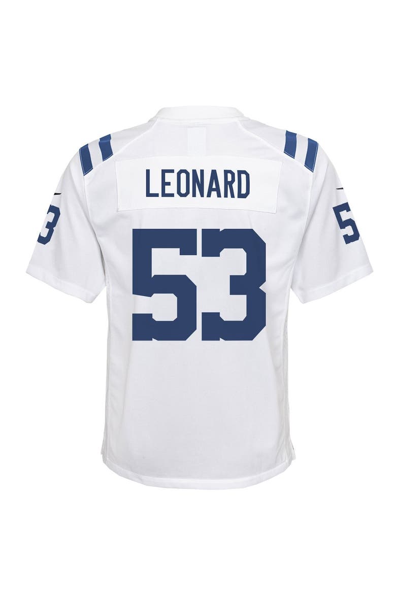 Youth Nike Darius Leonard White Indianapolis Colts Game Jersey, Alternate, color, White
