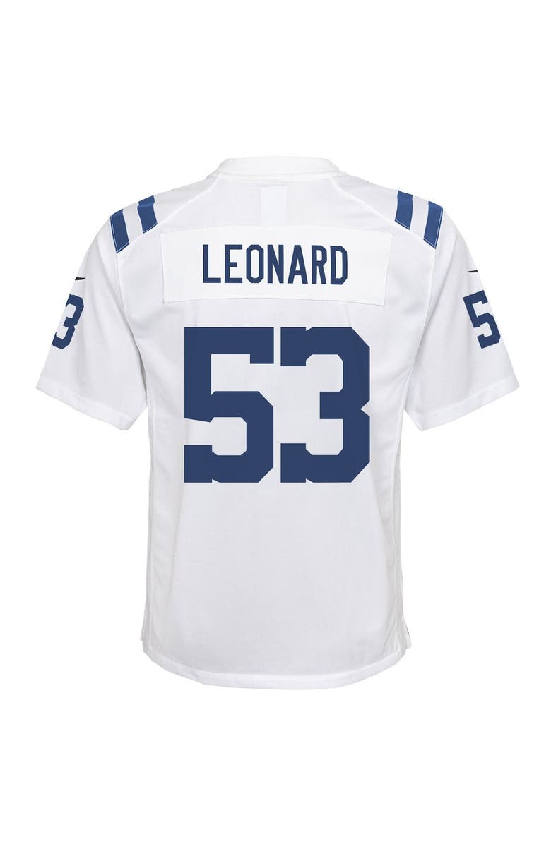 Nike Youth Nike Darius Leonard White Indianapolis Colts Game Jersey, Alternate, color, 