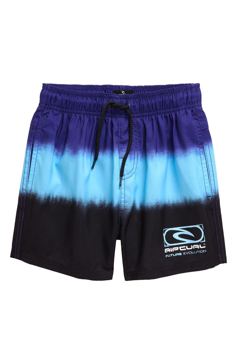 Rip Curl Kids' Evolution Dip Volley Swim Trunks, Main, color, 