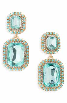 Tasha Double Stone Drop Earrings