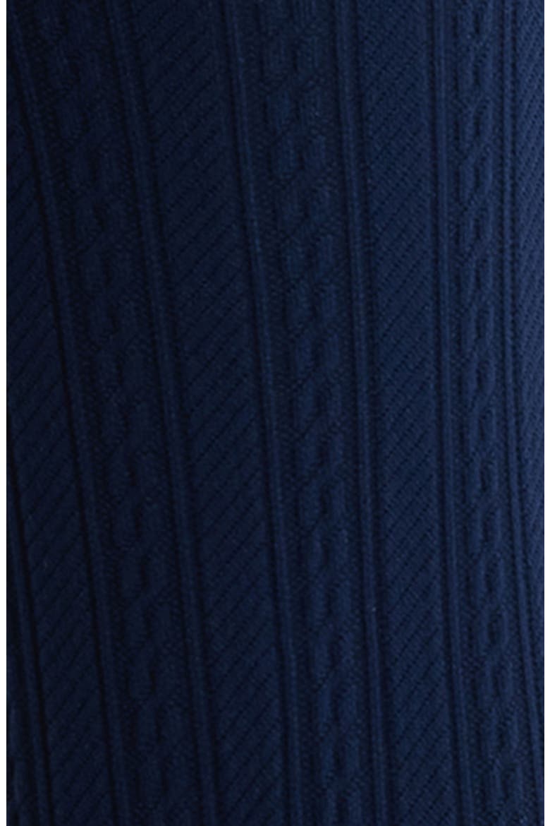 Cable Knee High Socks, Alternate, color, NAVY
