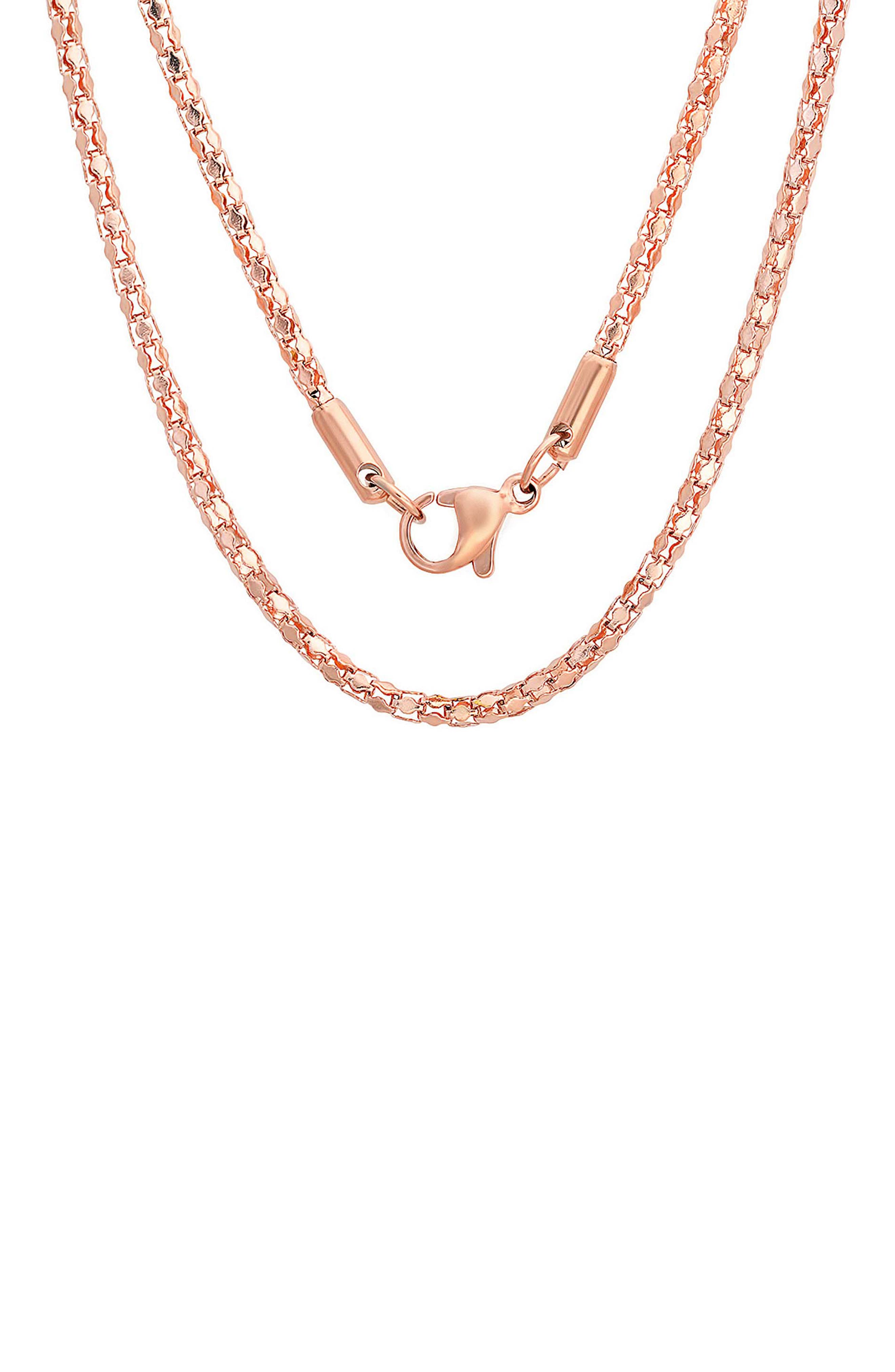18K Gold Plate Box Chain Necklace