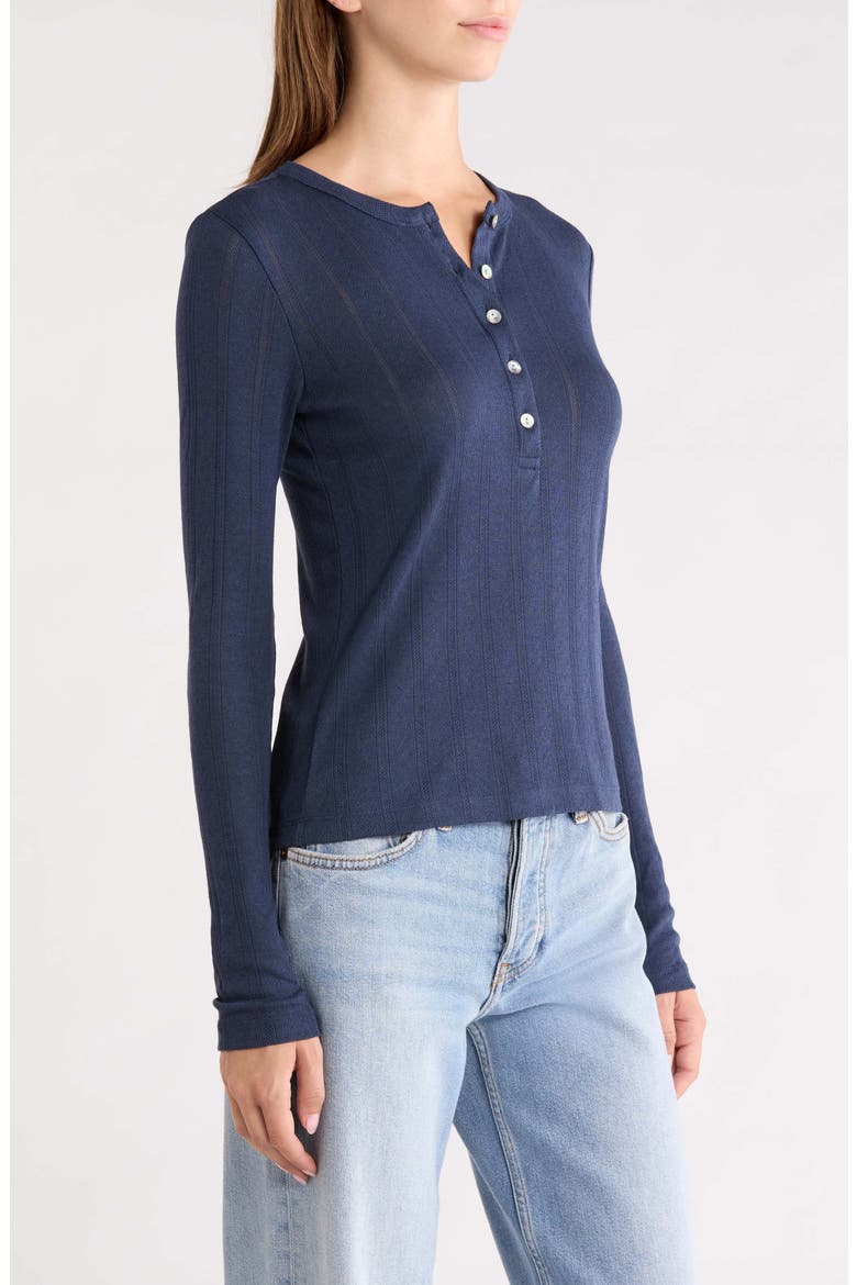 Pointelle Henley, Alternate, color, TWILIGHT