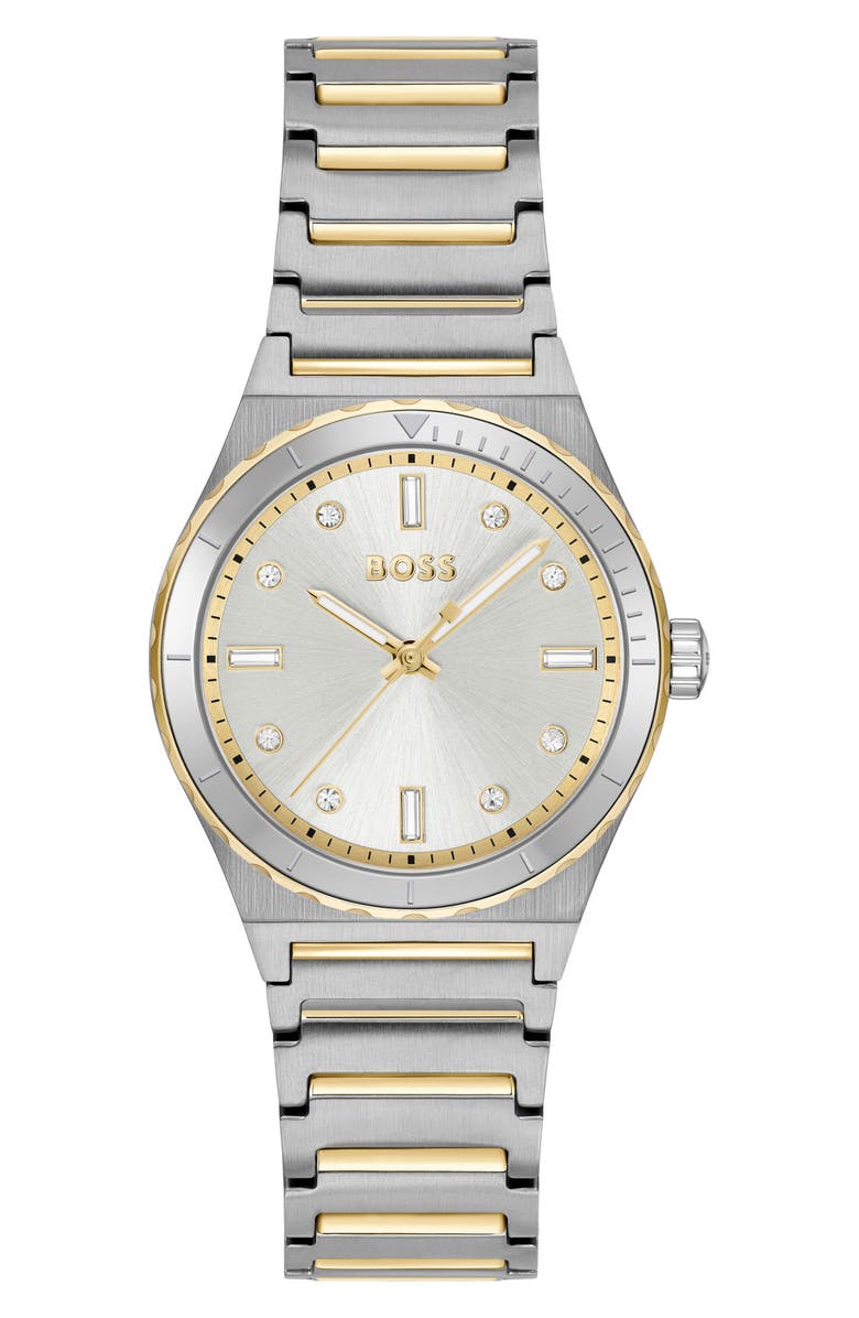 BOSS Candor Bracelet Watch, 32mm, Main, color, Silver White