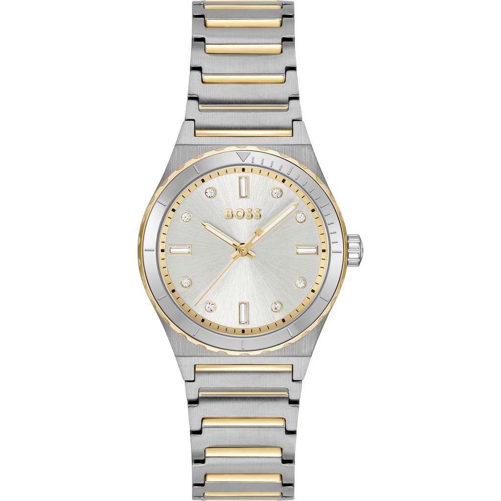 Hugo Boss Boss Candor Bracelet Watch, 32mm In Silver White