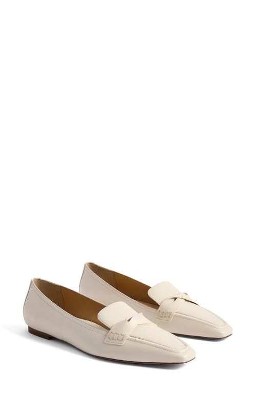 Marion Parke Courtney Loafer In Light Cream Nappa