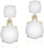 GOSHWARA Rock 'n' Roll Double Sphere Drop Earrings
