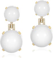 GOSHWARA Rock 'n' Roll Double Sphere Drop Earrings