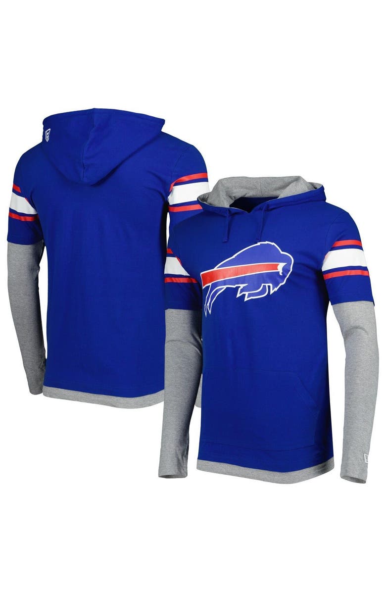 New Era Men's New Era Royal Buffalo Bills Long Sleeve Hoodie T-Shirt, Main, color, 