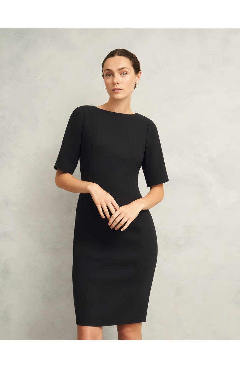 HOBBS LONDON Rae Sleeved Dress, Alternate, color, Black