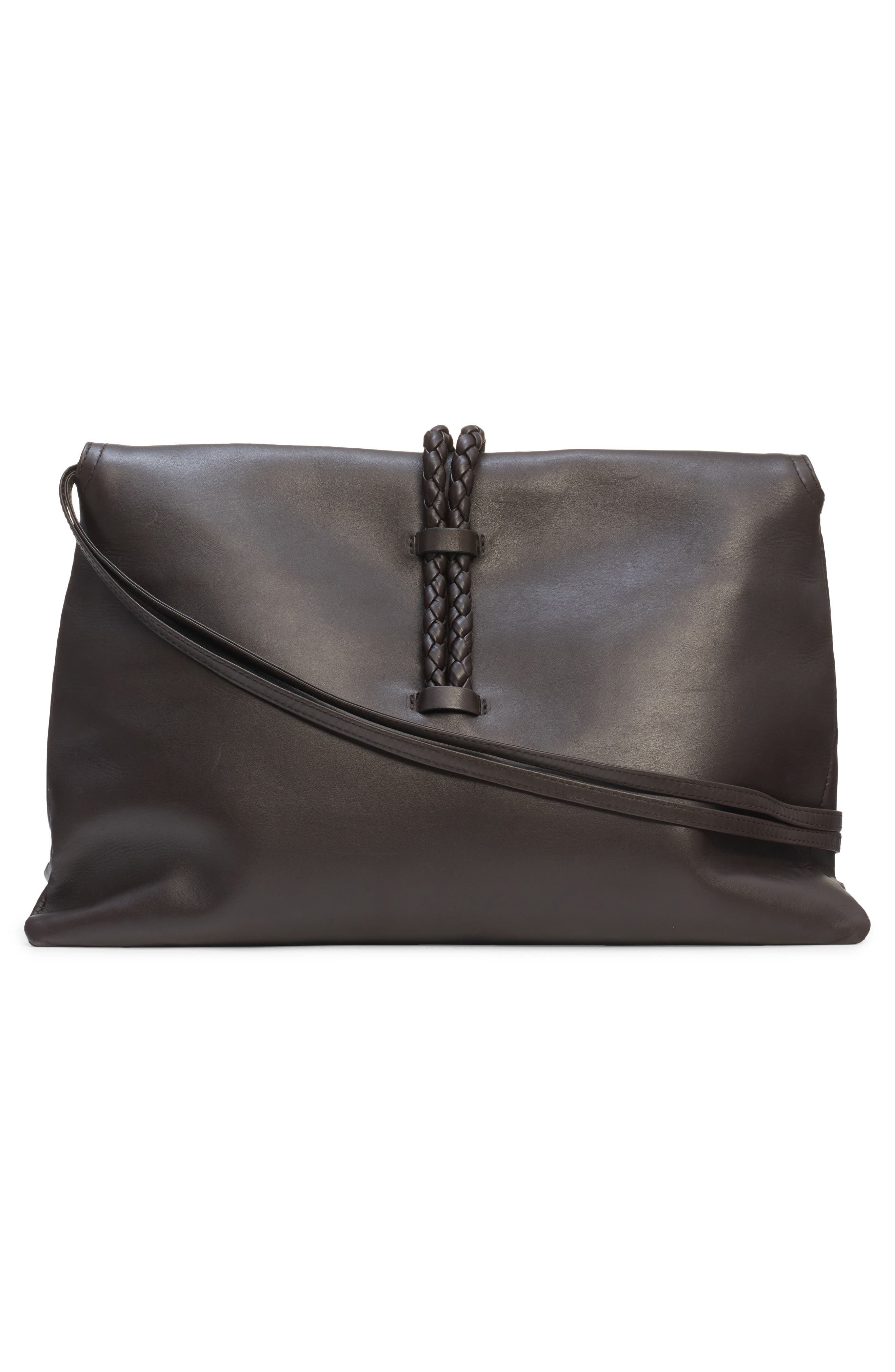 Medium Liberta Leather Shoulder Bag, Alternate, color, FONDANT
