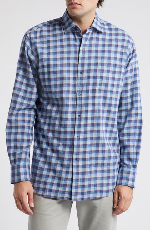 North Bay Check Cotton Button-Up Shirt