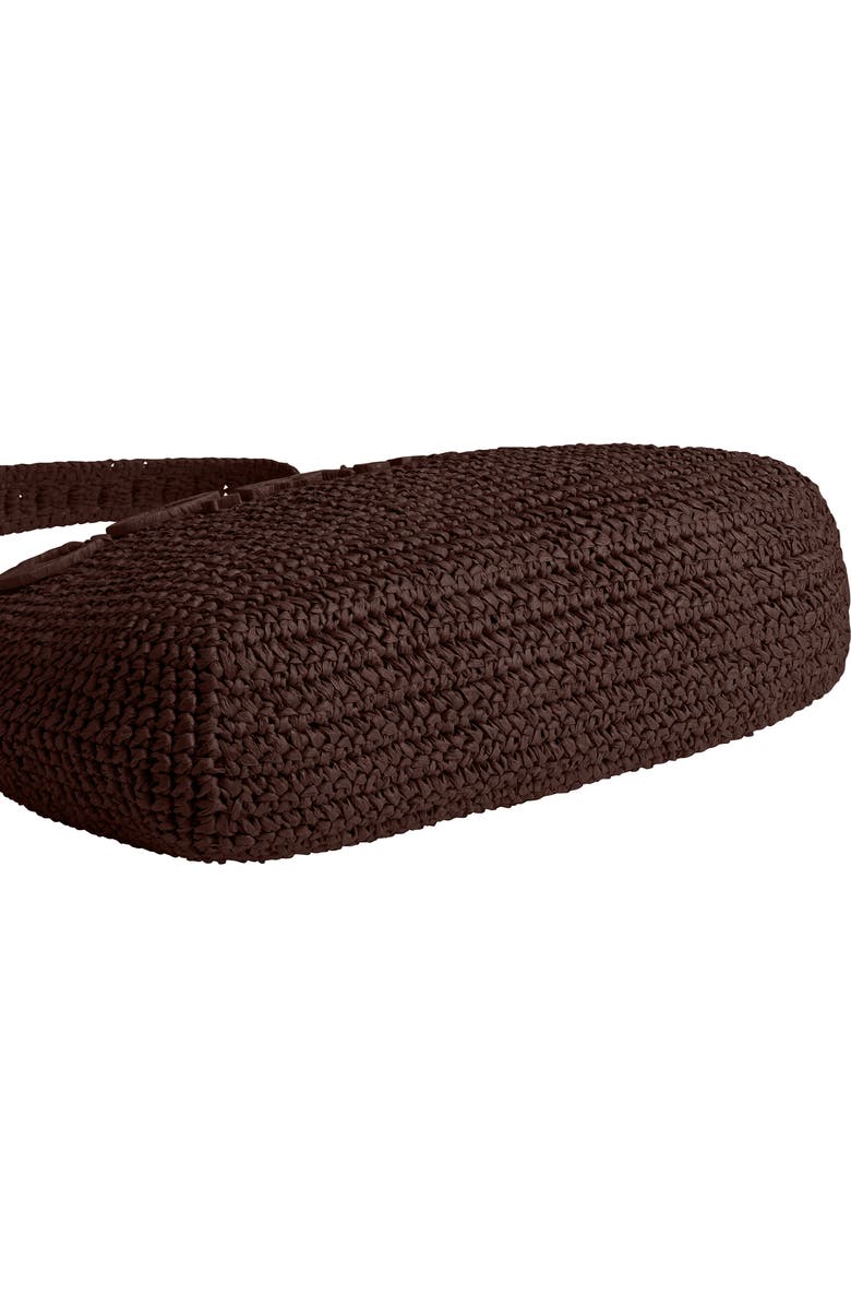 COACH Brooklyn 34 Refined Weave Shoulder Bag, Alternate, color, Maple