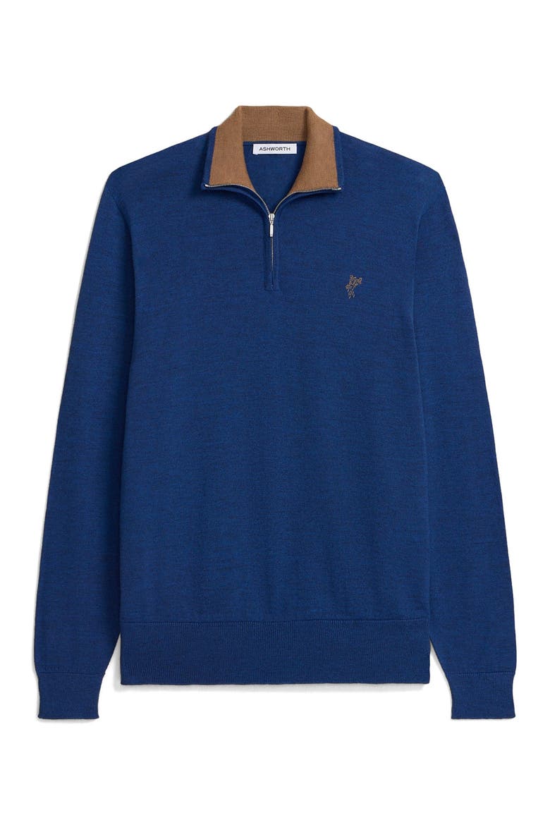 Extrafine Merino 1/4 Zip, Main, color, Ocean