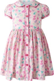 Rachel Riley Bow Button-Front Dress