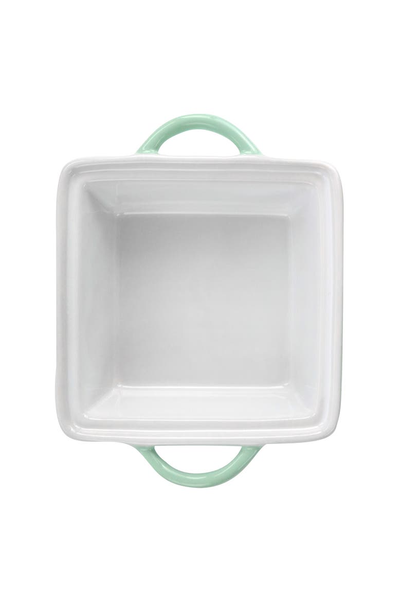 Mini Stoneware Casserole with Lid, Alternate, color, Mint