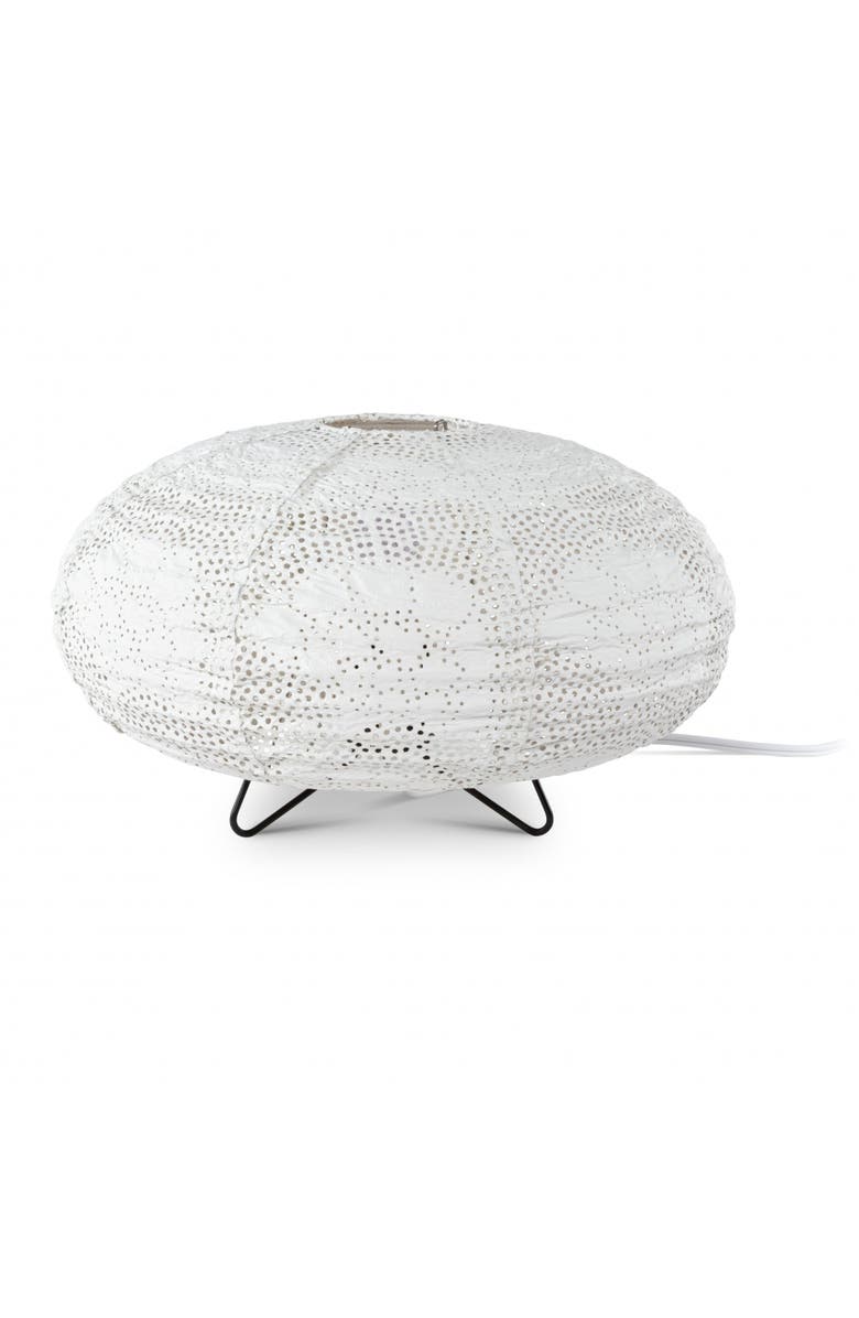 Allsop Home & Garden Soji Stella Solace Oval Yarrow Table Lamp, Main, color, White