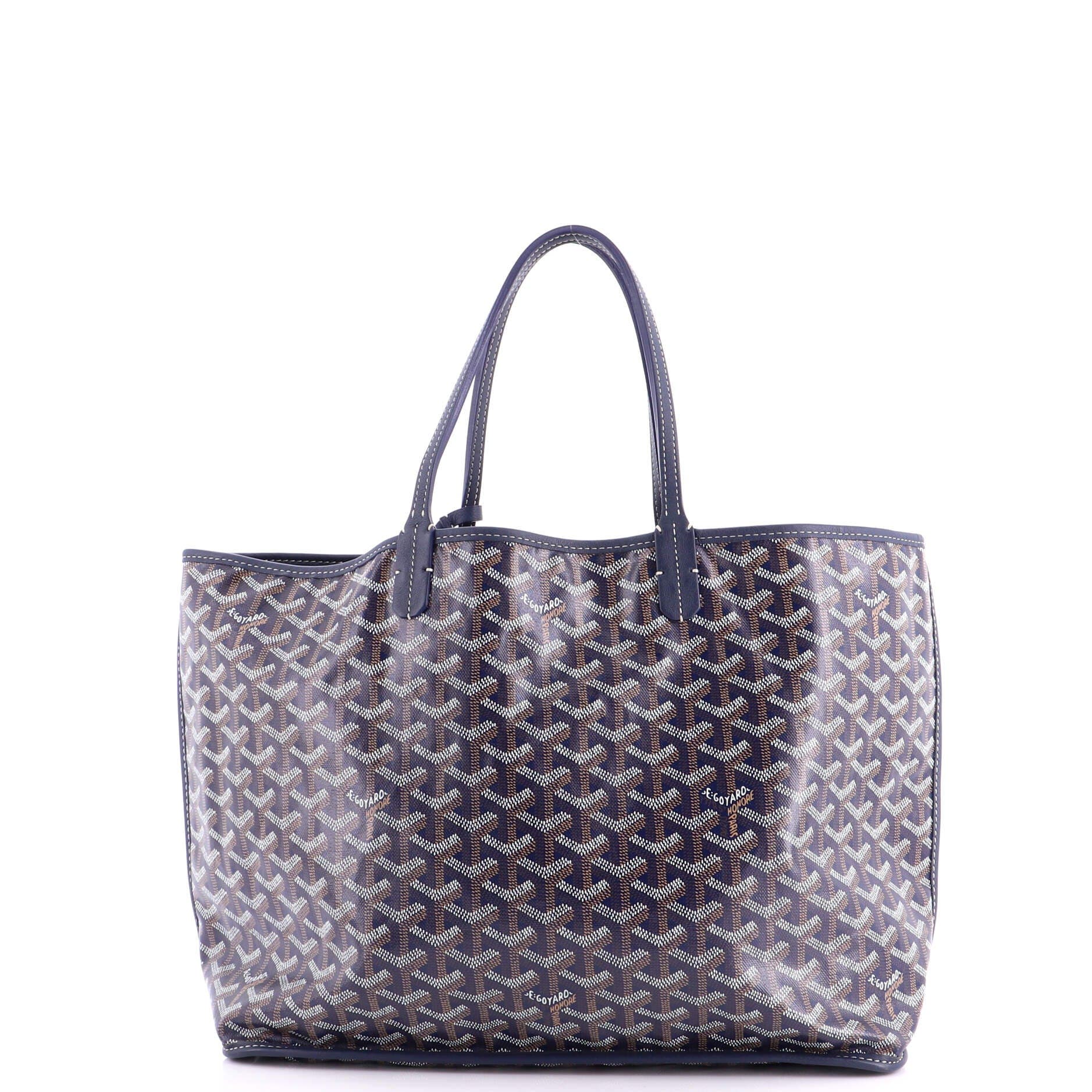 Pre-Owned Goyard Anjou Reversible Tote Coated Canvas PM, Alternate, color, Blue