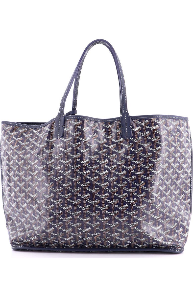 Pre-Owned Goyard Anjou Reversible Tote Coated Canvas PM, Alternate, color, Blue