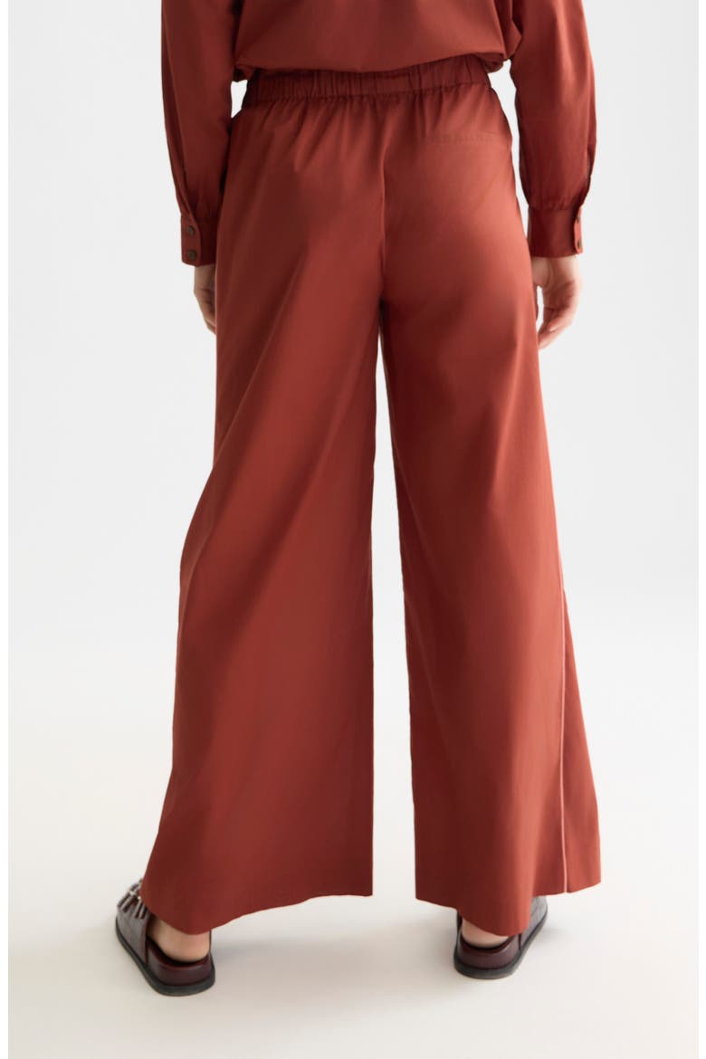 Cotton Voile Drawstring Pants, Alternate, color, BURNT HENNA