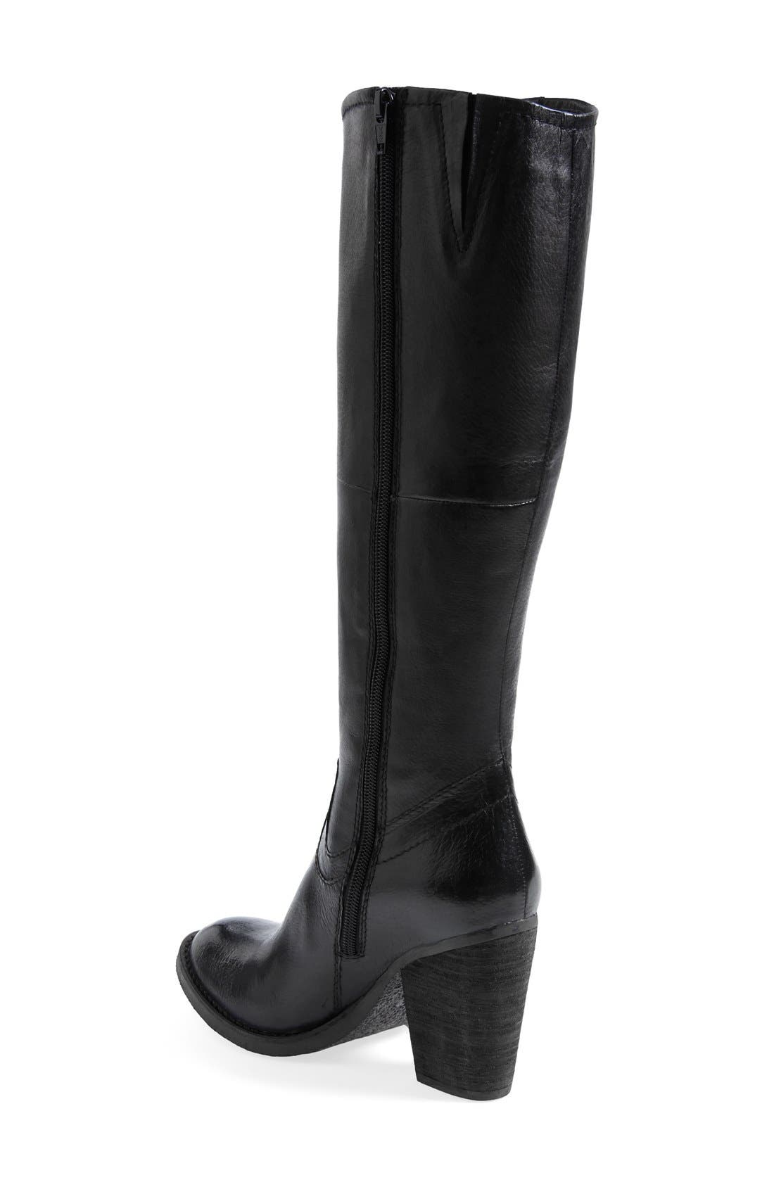 Steve Madden 'Carrter' Knee High Leather Boot, Alternate, color, 