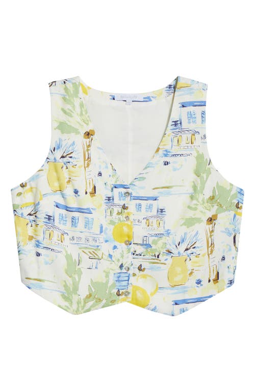 Sugarlips Kayri Print Vest In Brown
