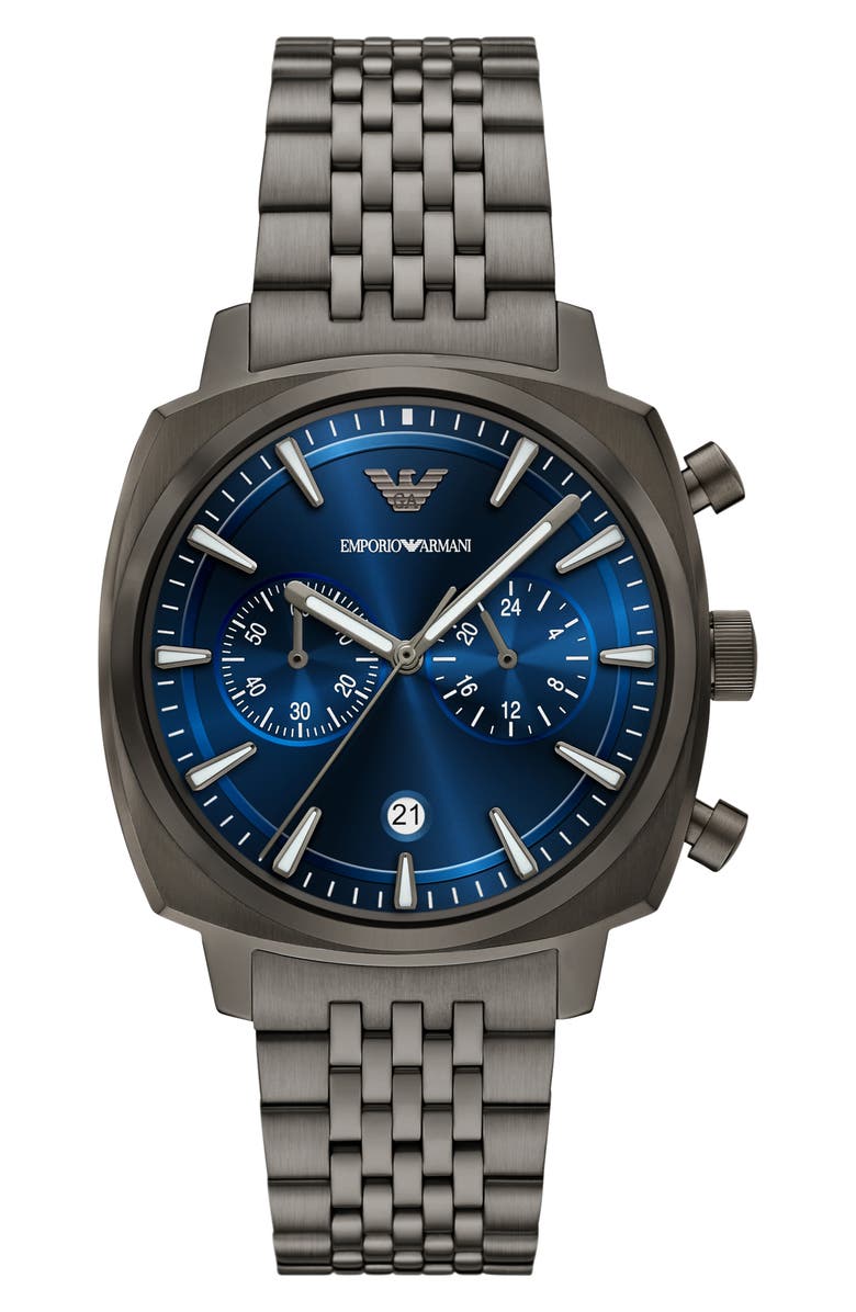 Emporio Armani Carlo Chronograph Bracelet Watch, 40mm, Main, color,