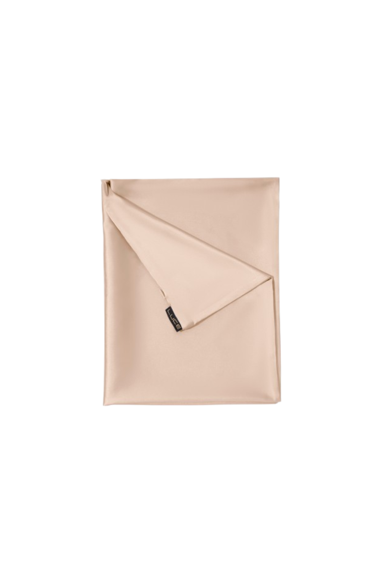 LUCE BEAUTY Silky Satin Pillow Case 2 Pieces, Alternate, color, Champagne